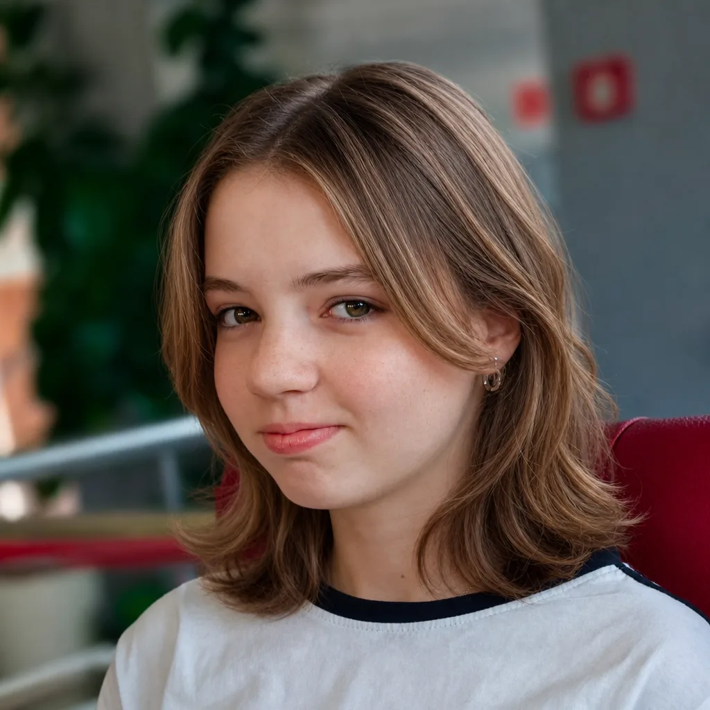 Каскадная стрижка средней длины с легкими волнами — с изменением длины