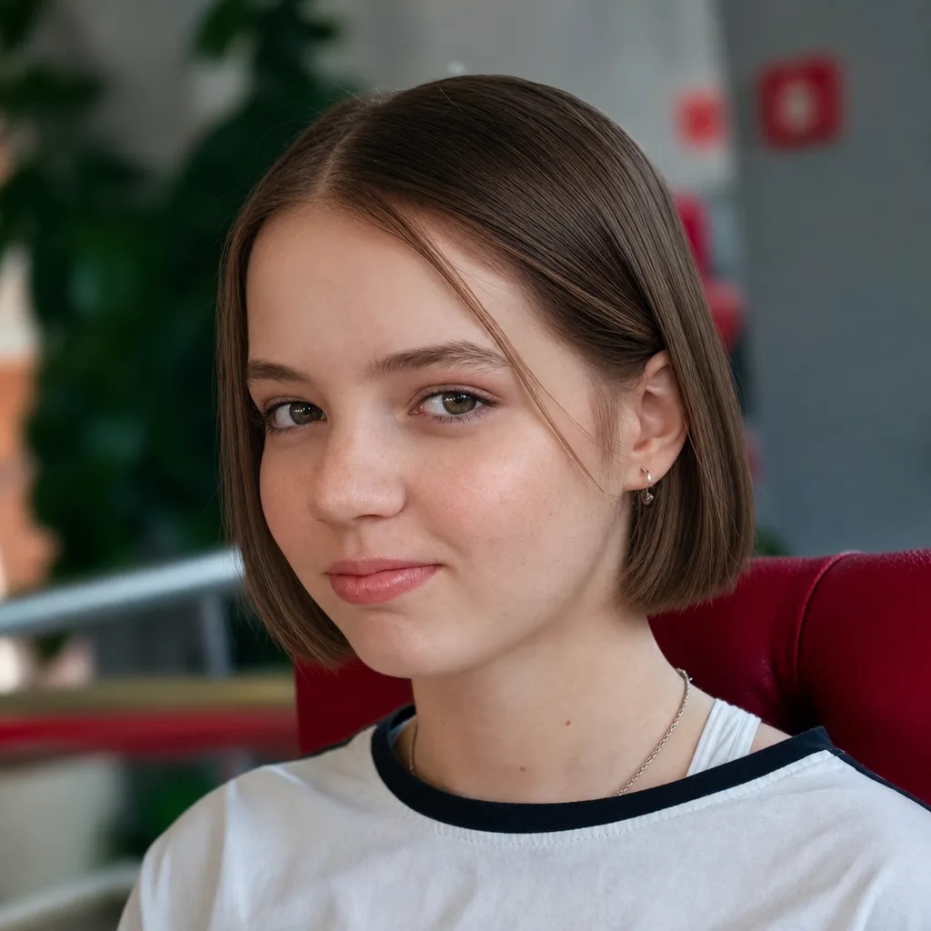 Женский квиз причёски — короткие волосы, прямые волосы, сохранить цвет, на каждый день — стиль без смены длины